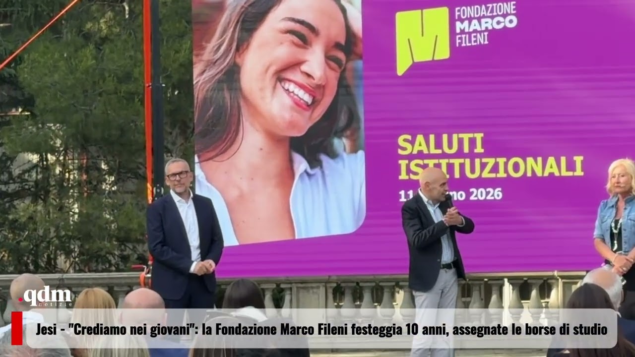 Jesi “Crediamo nei giovani”: la Fondazione Marco Fileni festeggia i 10 anni