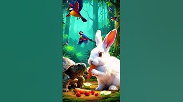 Beautiful story of a Rabbit 🐰and a Tortoise  🐢#youtubeshorts #ai #shorts #viralshort #ytshorts