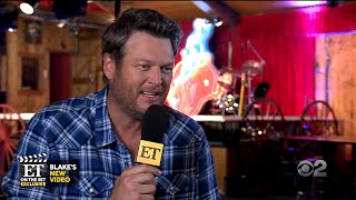 Blake Shelton interview on ET for his new single &#39;No Body&#39;. August 2022
