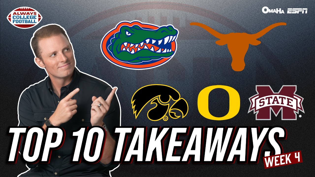 McElroy’s Top 10 takeaways from week 4! | Always College Football