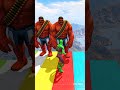 GTA 5 Epic Ragdolls | Spiderman VS HULK Fails/Jumps Ep.24 #shorts