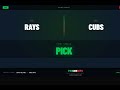 Chicago Cubs vs Tampa Bay Rays |  | Kira Doss CON Analysis
