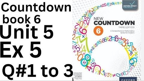 Oxford Countdown Book 6 - Ex 5  Q#1 to 3 Step by Step  Solution @ytacademy198