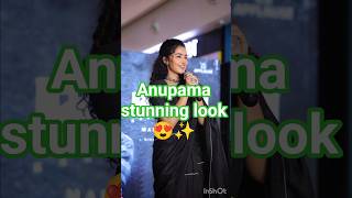 Anupama Stunning Black Saree Look Recreation