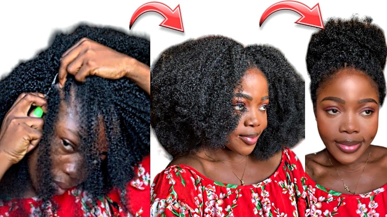 🔥Trending Natural Hair Tutorial/From 4c to Full Hair🔥😲😨 - YouTube