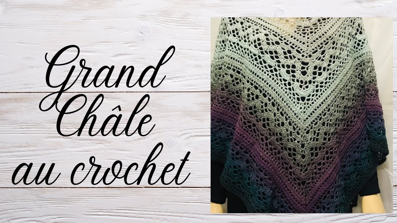 Comment faire un châle au crochet (scheepjes) : tuto en pas à pas