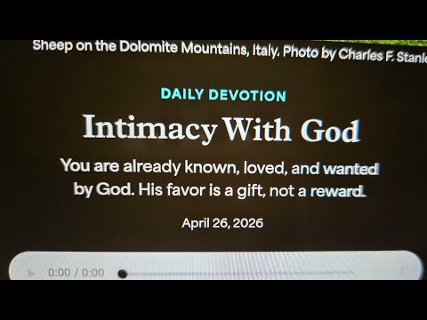 4.26.2026 Daily Devotional 