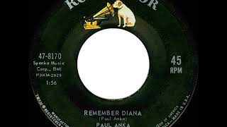 Miniatura de vídeo de "1963 HITS ARCHIVE: Remember Diana - Paul Anka"