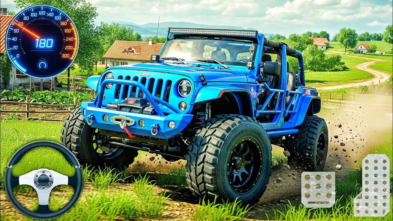 Realistic Jeep Offroad Driving Simulator 2025 🌄 | Extreme 4x4 Mountain Adventure