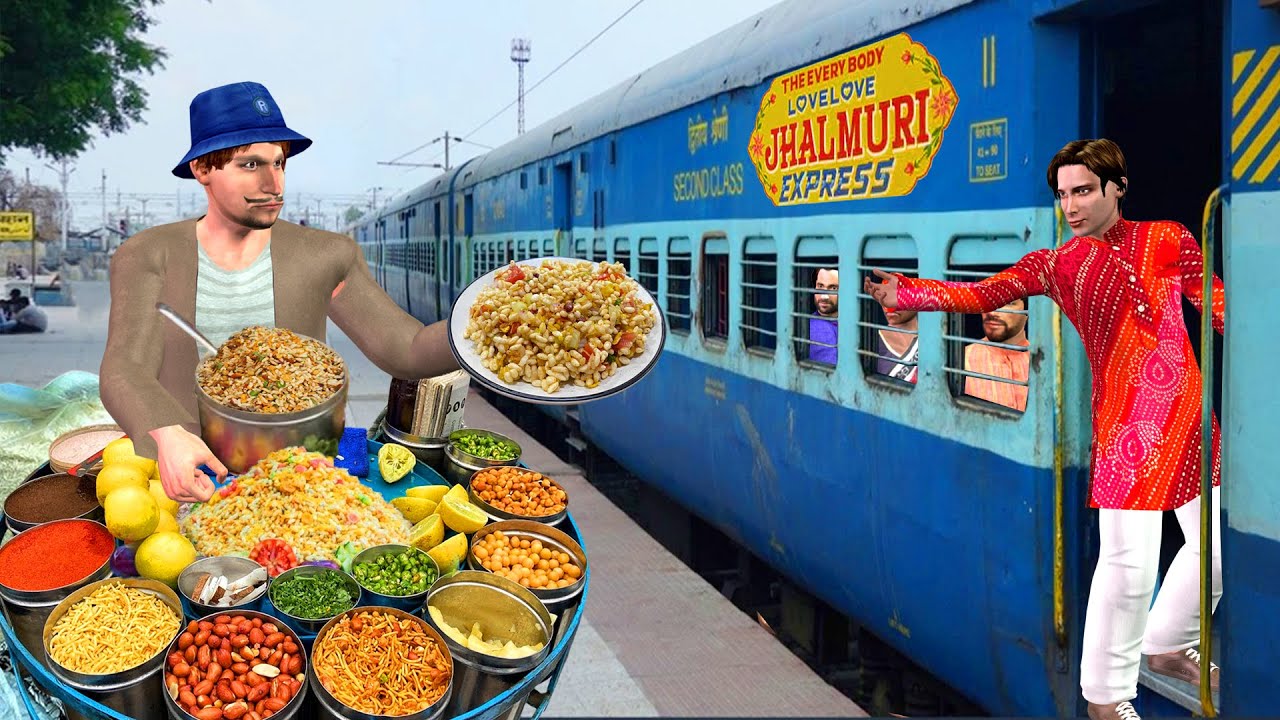 Train Platform Smart Jhal Muri Wala Moral Stories Comedy Hindi Kahaniya
