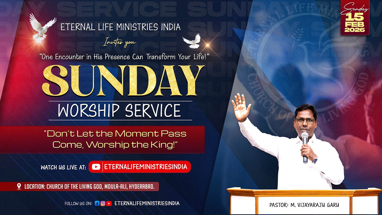 ETERNAL LIFE MINISTRIES INDIA | SUNDAY SERVICE