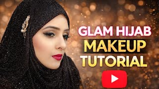 Makeup look Glam Hijab / Soft Party Glam Tutorial /Hijab Makeup Glam Look ❤️ Wedding Guest Makeup❤️ screenshot 3