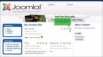 Joomla!: How to Edit An Existing Article