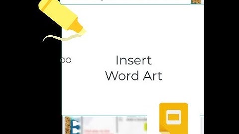 Google Slides 101 Tutorial | Word Art for Upper Primary Students