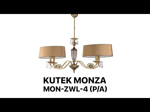 Классическая люстра с плафонами Kutek Monza MON-ZWL-4 (P/A)