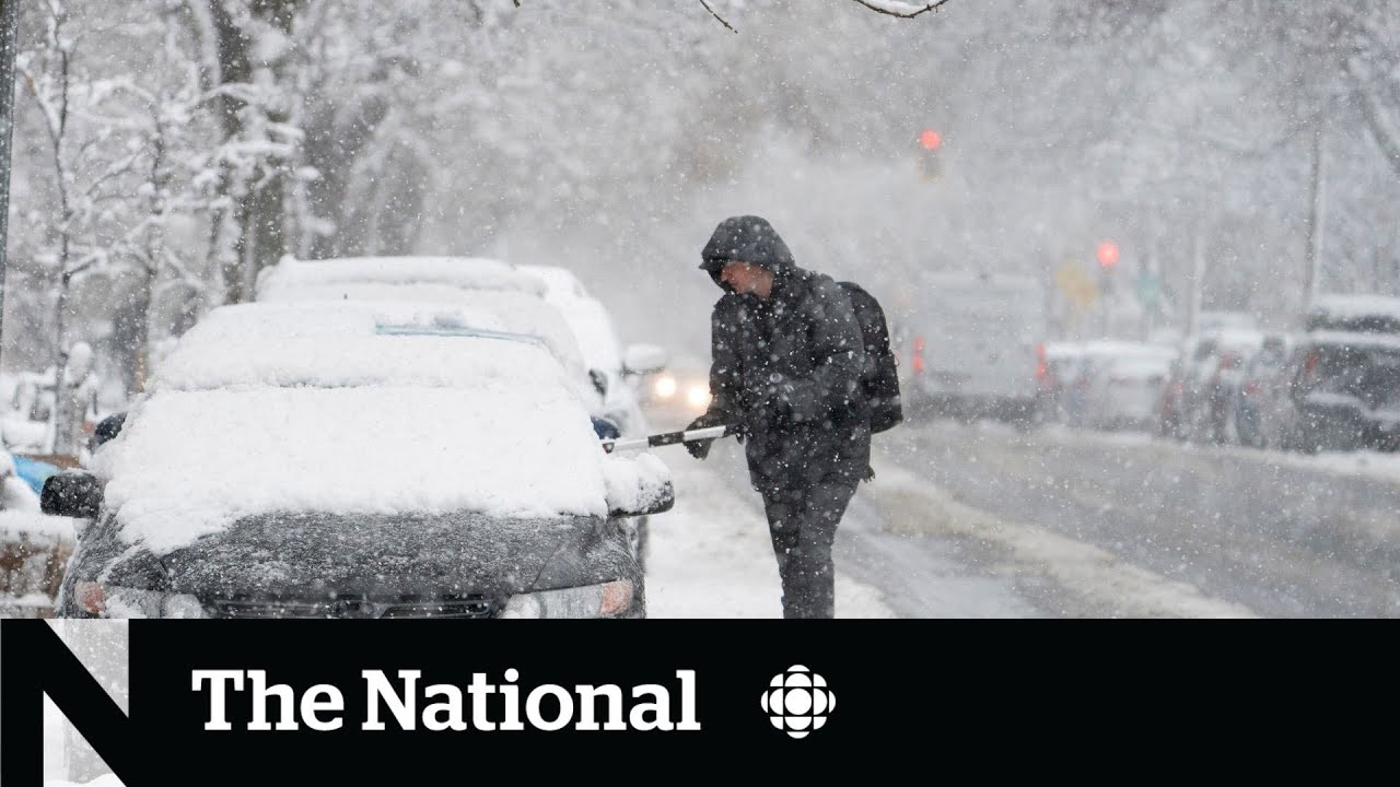 Canadians deal with messy spring weather - YouTube