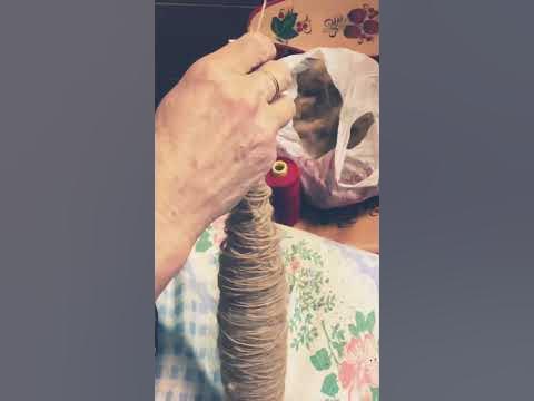 Намотка шерсти #россия #шерсть #намоткашерсти #собачьяшерсть - YouTube