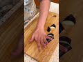 【1分でわかる】天ぷらナス茶せん切り方#shorts