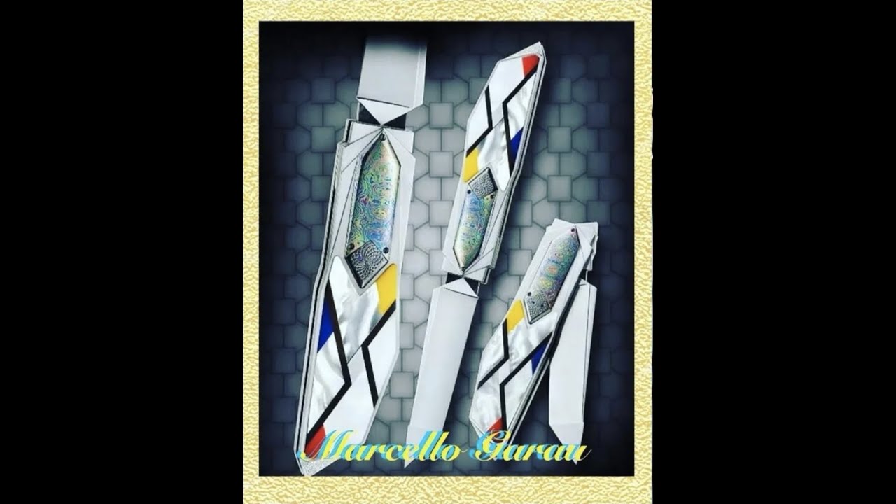 The 2023 Solvang Custom Knife show at the Table of Marcello Garau of Garau Knives