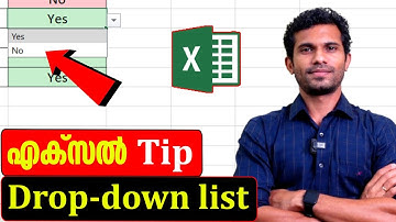 How to create a Drop-down list in Excel - Malayalam Tutorial