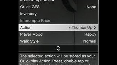 GTA 5 How to get to the interactions menu for ps4