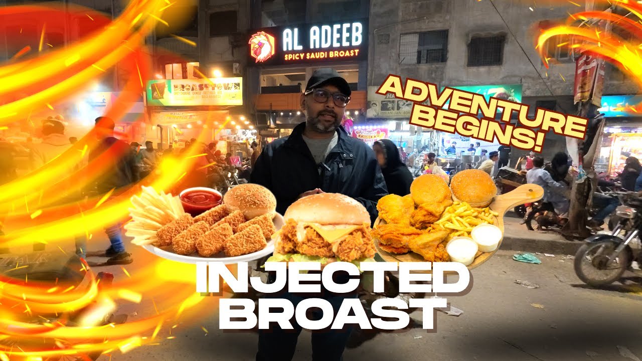 Al Adeeb Broast Hussainabad Karachi Late Night Food Street Vibes by ssclaims