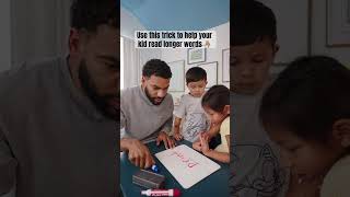 Chunking strategy parents can use to help kids read longer words #shorts