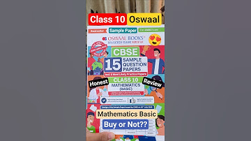 Class 10 Oswaal Mathematics Basic Sample Paper Honest Review😍 | Class 10 Maths Basic Best Book 📖