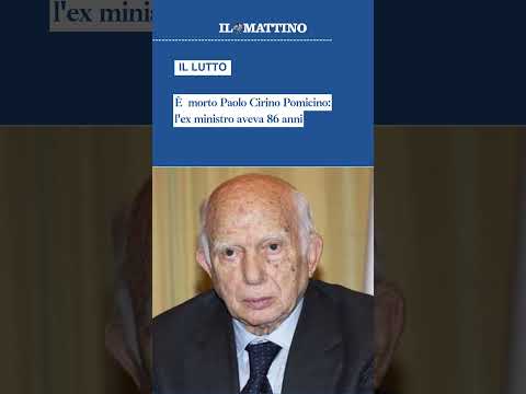 Video Morto Paolo Cirino Pomicino: l'ex ministro napoletano aveva 86 anni