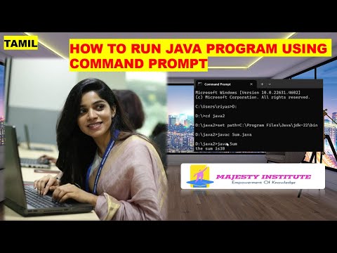 HOW TO RUN JAVA PROGRAM USING COMMAND PROMPT || TAMIL - YouTube