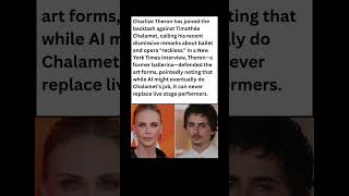 Charlize Theron vs  Timothée Chalamet! 🦅🔥  AI Will Replace You #celebrity #news #shorts
