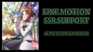 Fine Motion SSR Support All Events Choices Uma Musume Global
