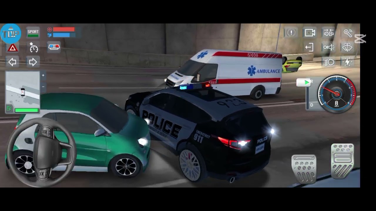 سياره شرطه خطر المطارده