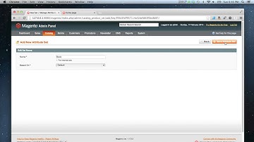 Magento - How to create an attribute set