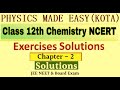 SOLUTIONS EXERCISE SOLUTION; STRENGTH OF SOLUTIONS; IDEAL SOLUTION; OSMISOS AND OSMOTIC PRESSURE;