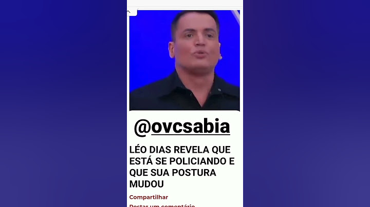 Léo Dias revela que está se policiando e que sua postura mudou  🗣