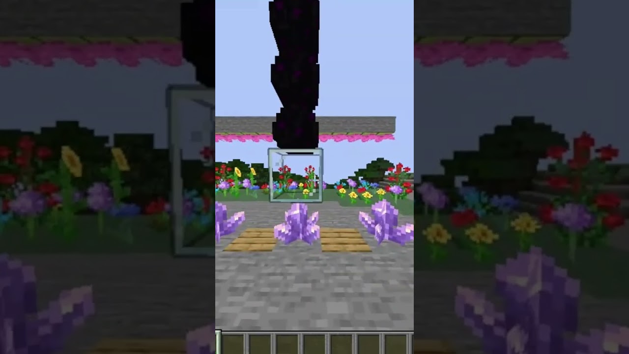 Minecraft logic with amethyst cluster 