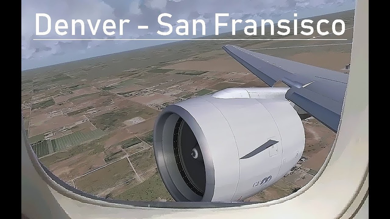 POSKY 777 Full Flight (Denver - San Fransisco) | FSX Steam Edition(2019)