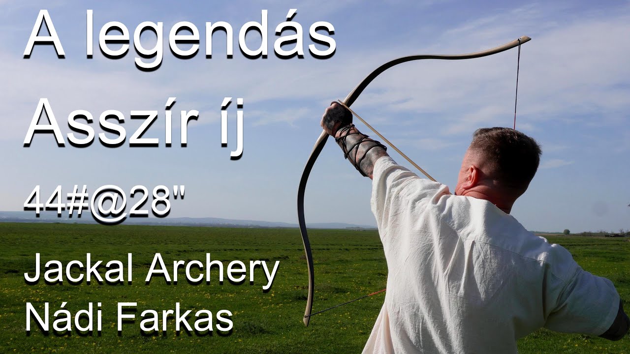 Asszír Íj Jackal Archery 317méter 44#@28”, Legendás íj és hozza az elvárt Teljesitményt @Mussai