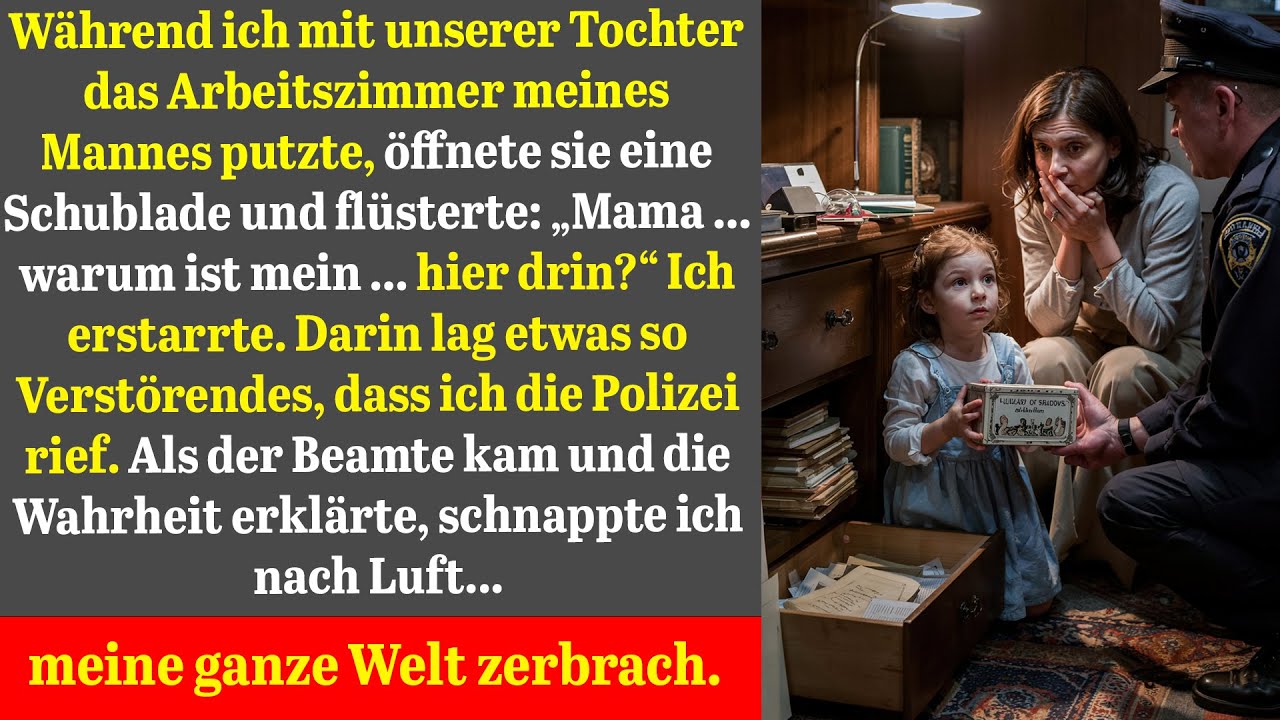 Beim Putzen entdeckte meine Tochter etwas im Schreibtisch die Wahrheit zerstörte alles.