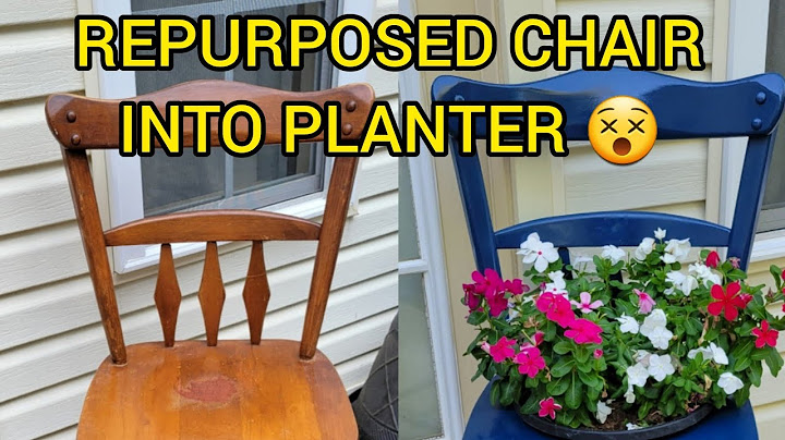 Wooden Chair Planter| Repurpose Old Chair| Diy Chair Planter| Turning Old Chair Into Garden Decor