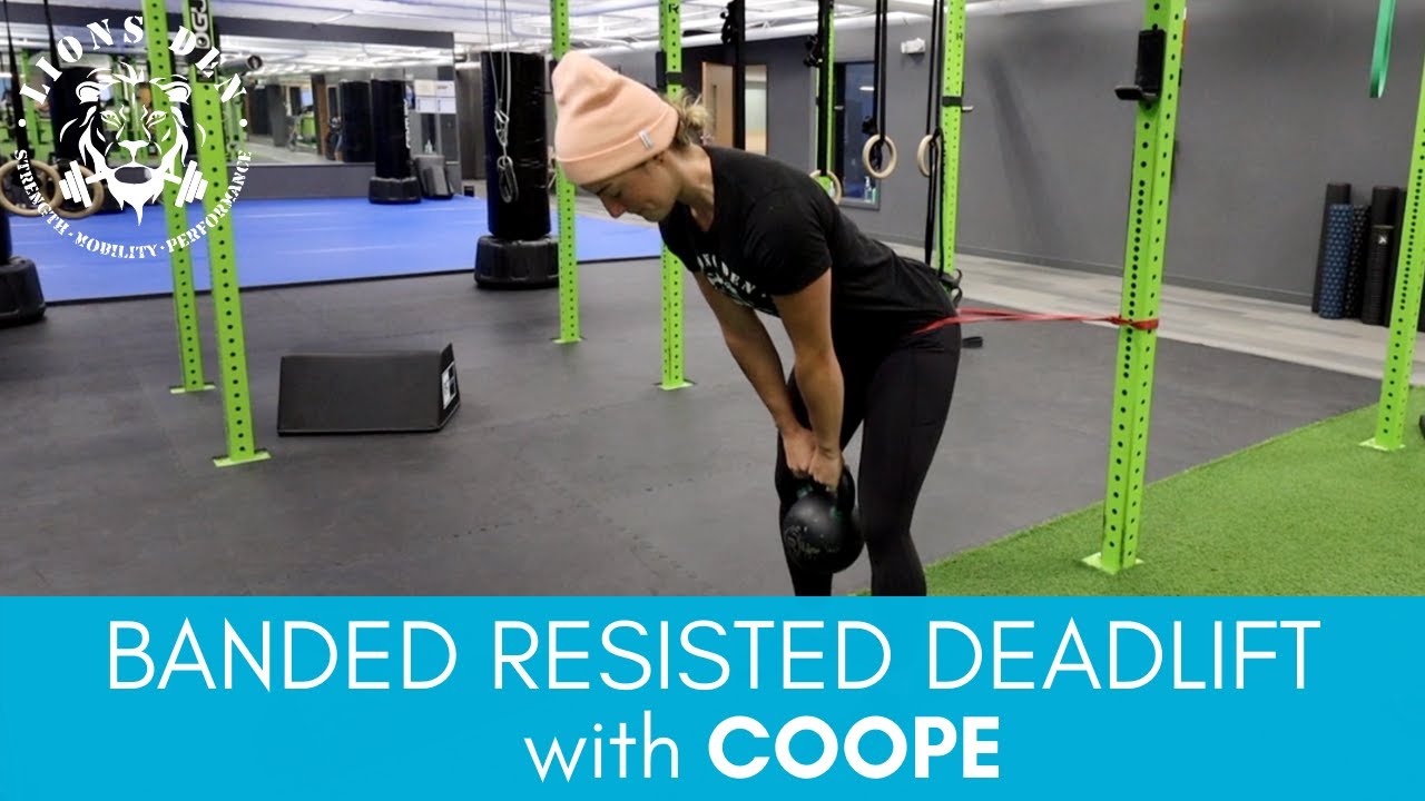 Banded Resisted Deadlift with Coach Coope | Great Posterior Chain Exercise!