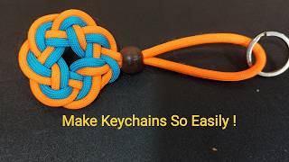 Unbelievable! This Simple Knot Makes The Most Beautiful Keychain Ever!