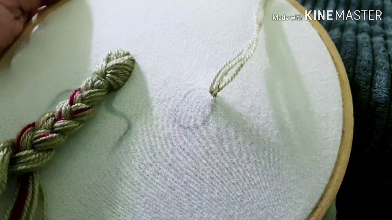 Hairstyle stitching, embroidery hair stitching, easy embroidery