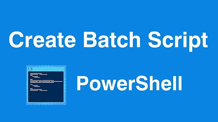 Windows Powershell Create DOS Batch File