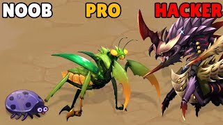 NOOB vs PRO vs HACKER in Insect Evolution