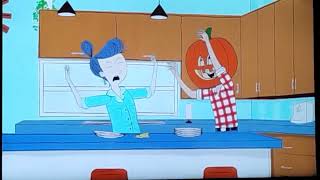 Mr. Comet scared Mrs. comet with Pumpkin Mask