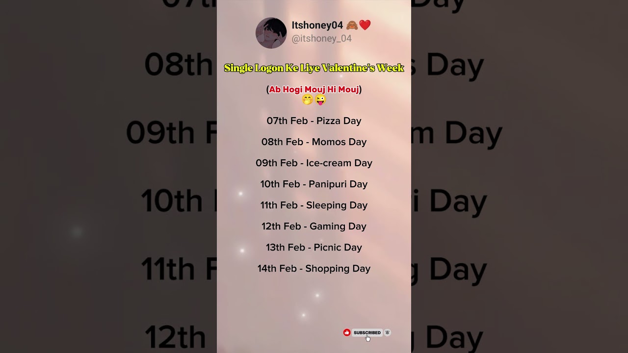 Valentine’s Week ❌ Single’s Week ✅ | instagram reels | fake tweet reels | 