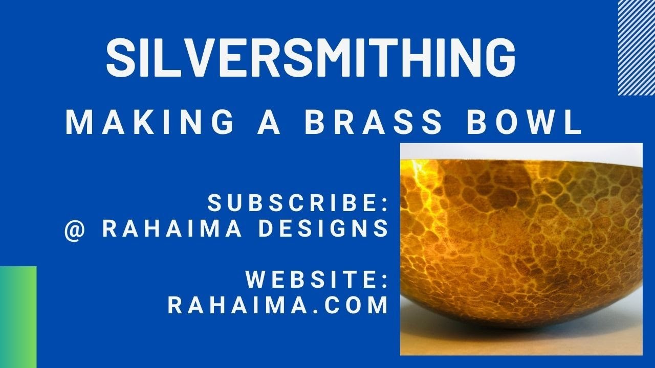 Silversmithing, Hammering Brass Sheet Metal into a Bowl