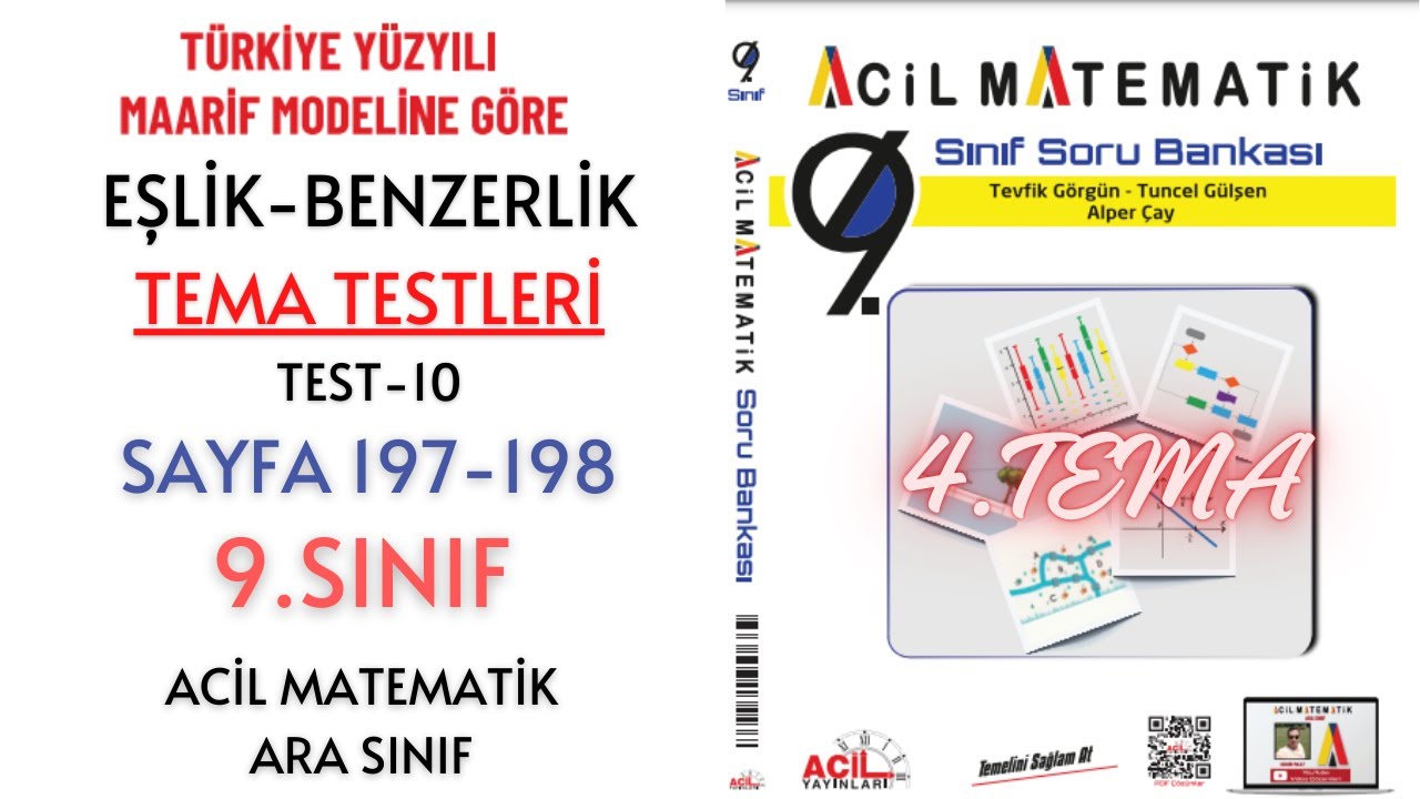 9.Sınıf Soru Bankası 4.TEMA TESTLERİ Test-10 (Sayfa 197-198)